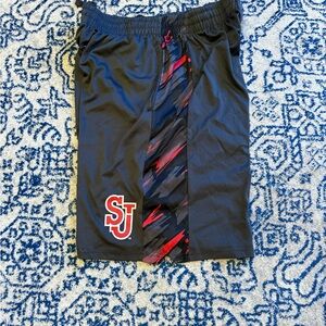 Campus Heritage Black and Red Athletic Shorts